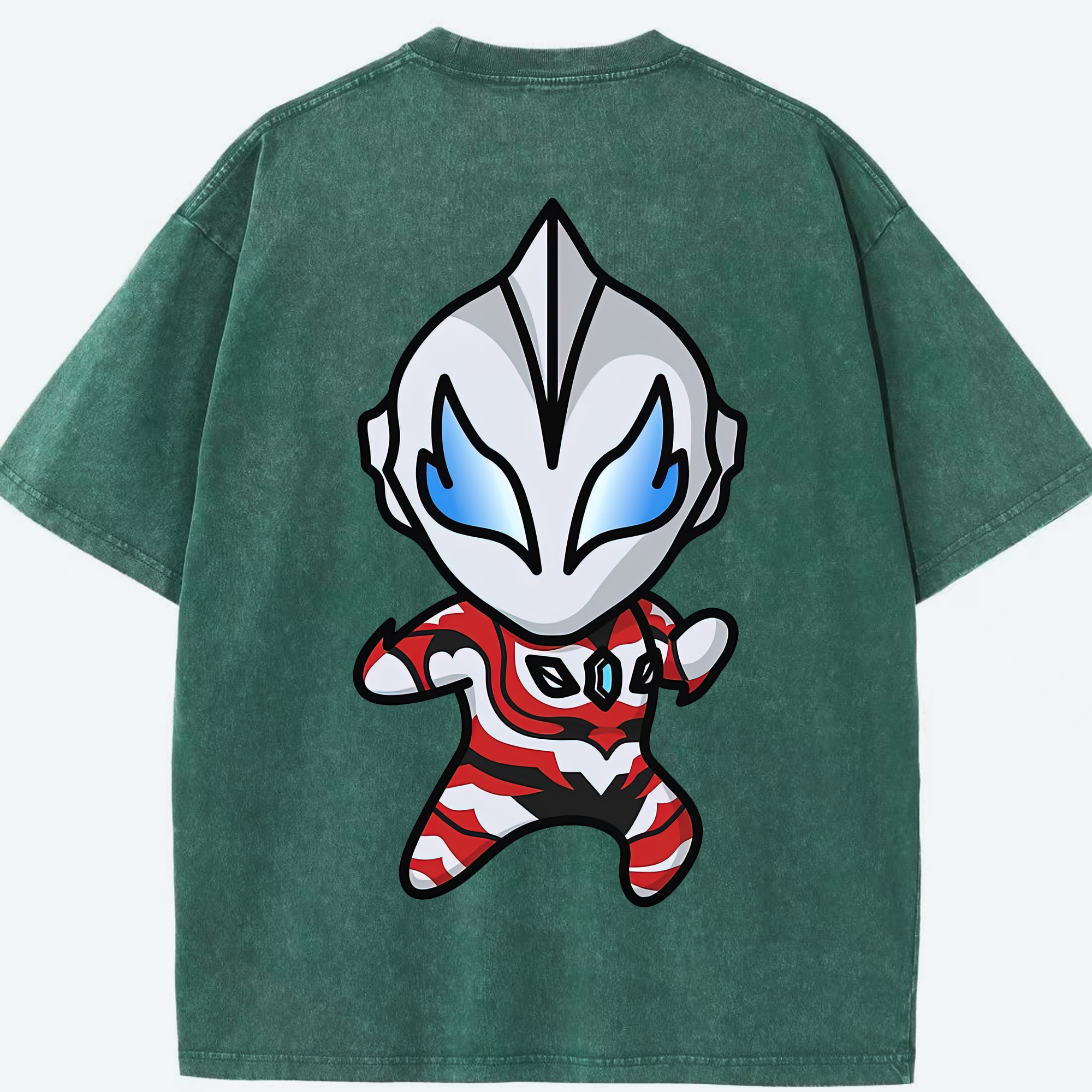 （画像用） ウルトラマン Ultraman 綿100% ヴィンテージ風 半袖Tシャツ（背面プリント）